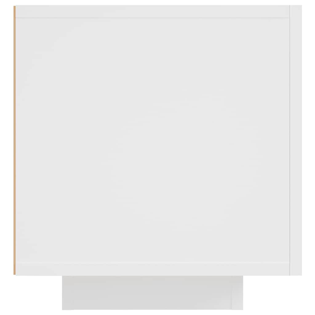 vidaXL Szafka TV z oświetleniem LED, biała, 160x35x40 cm