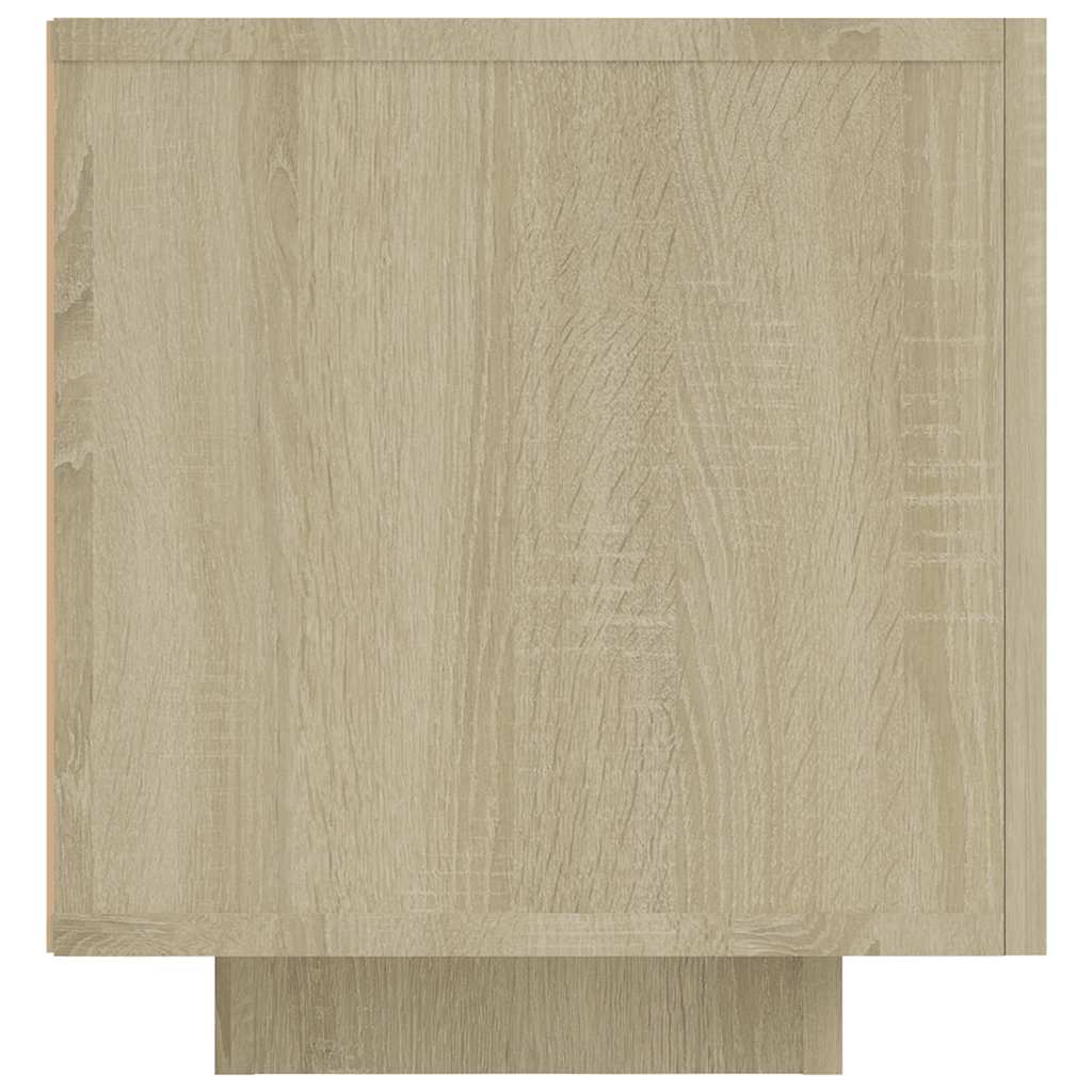 vidaXL Szafka TV z oświetleniem LED, kolor dąb sonoma, 160x35x40 cm