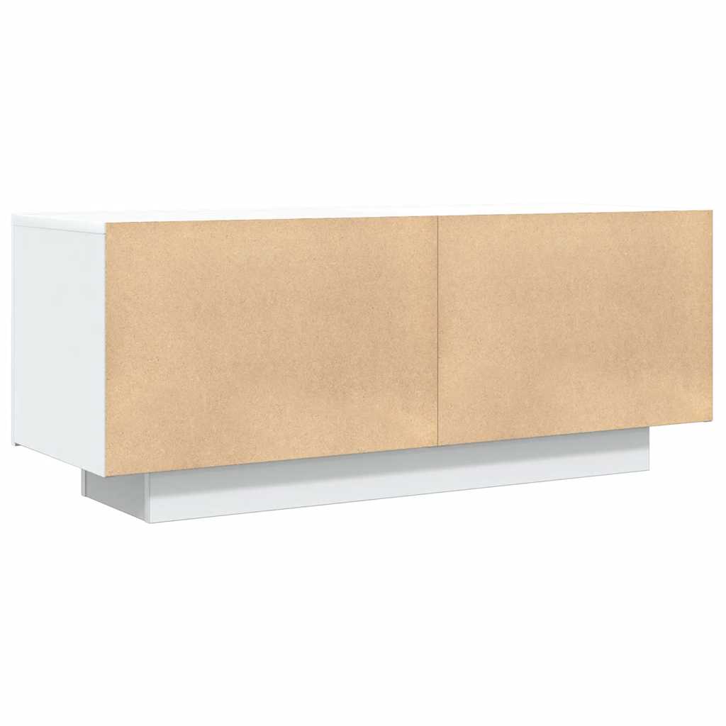 vidaXL Szafka pod TV, biała, 100x35x40 cm, materiał drewnopochodny