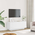 vidaXL Szafka pod TV, biała, 100x35x40 cm, materiał drewnopochodny