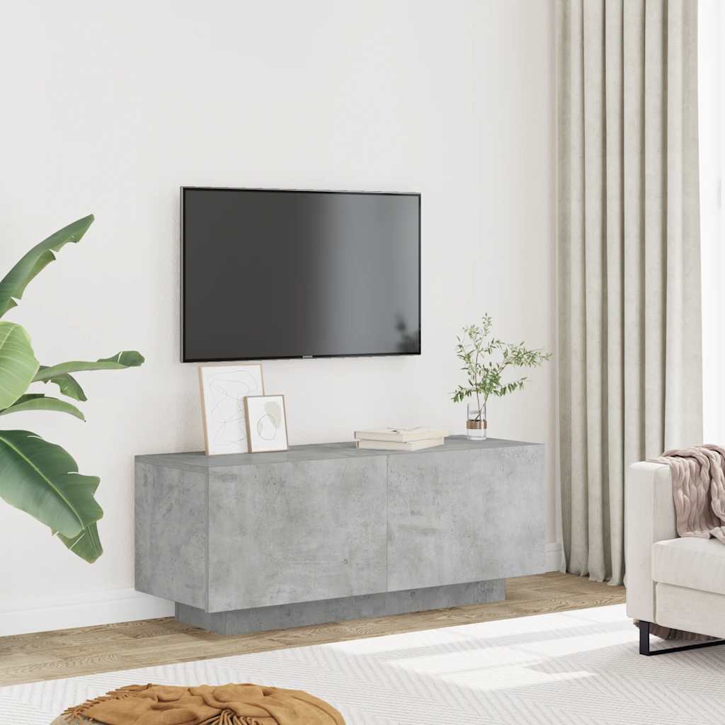 vidaXL Szafka pod TV, szarość betonu, 100x35x40 cm