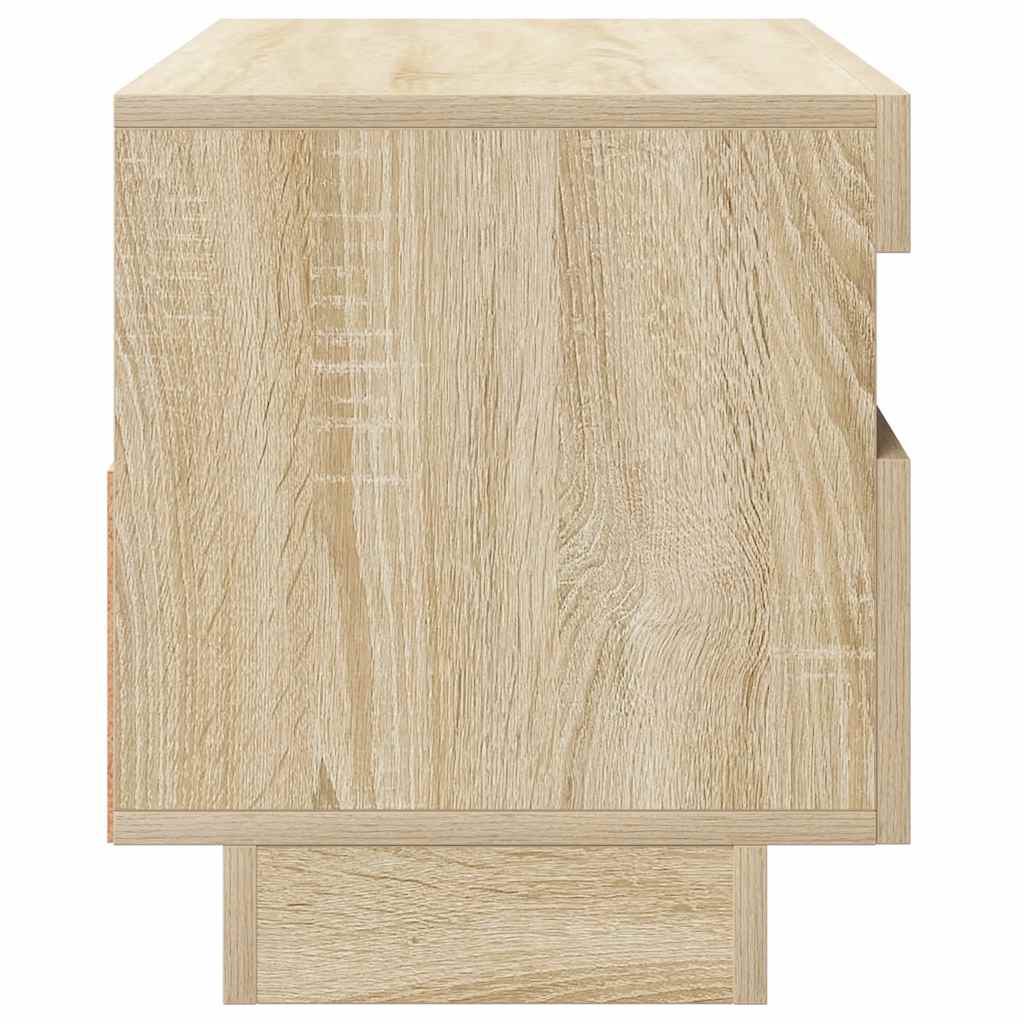 vidaXL Szafka TV z oświetleniem LED, dąb sonoma, 80x35x40 cm