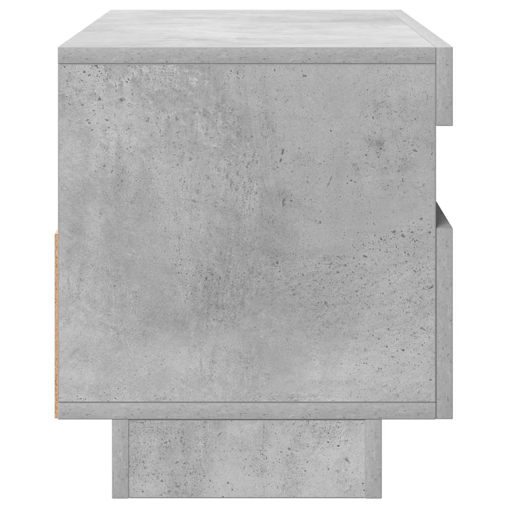vidaXL Szafka pod TV z oświetleniem LED, szarość betonu, 80x35x40 cm