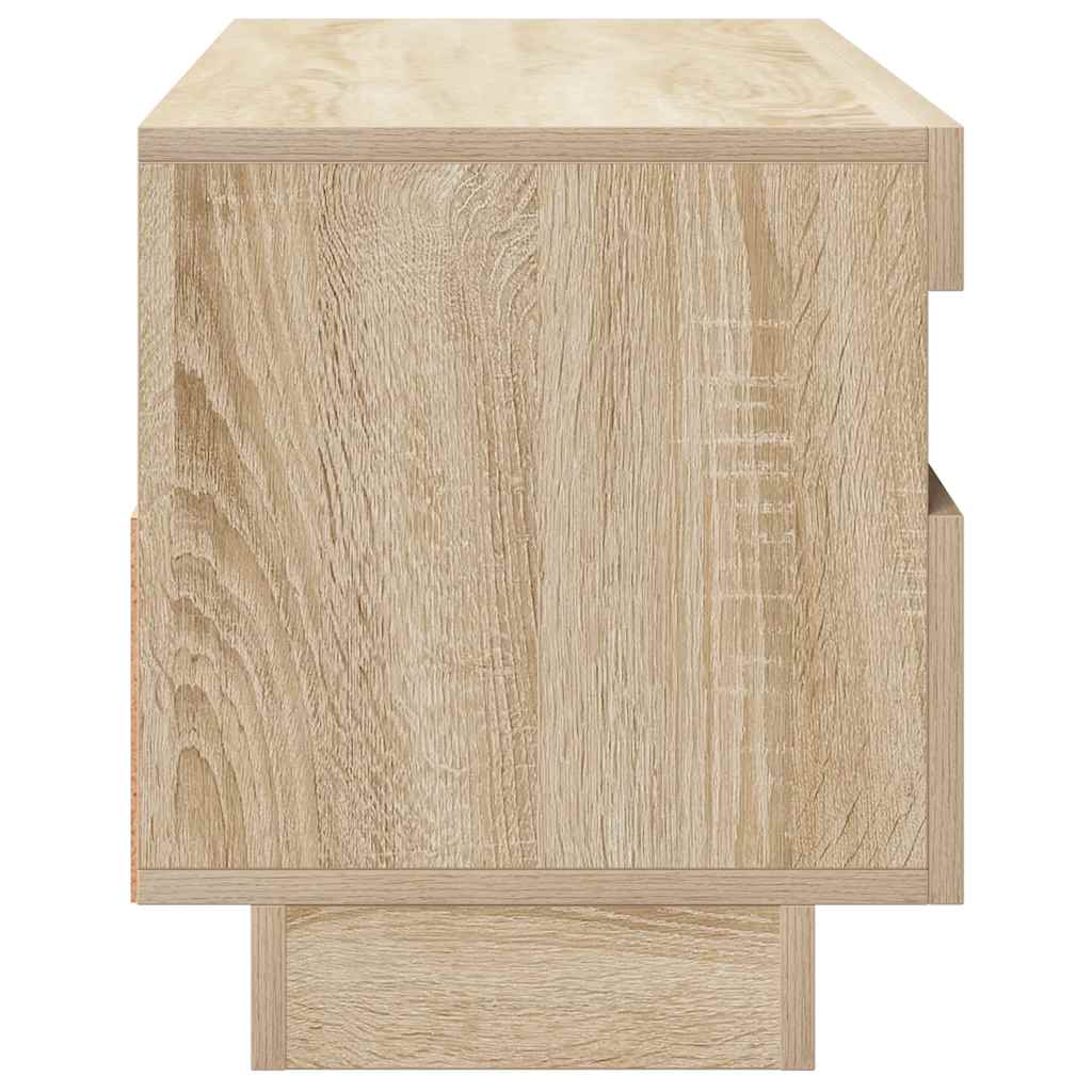 vidaXL Szafka TV z oświetleniem LED, dąb sonoma, 100x35x40 cm
