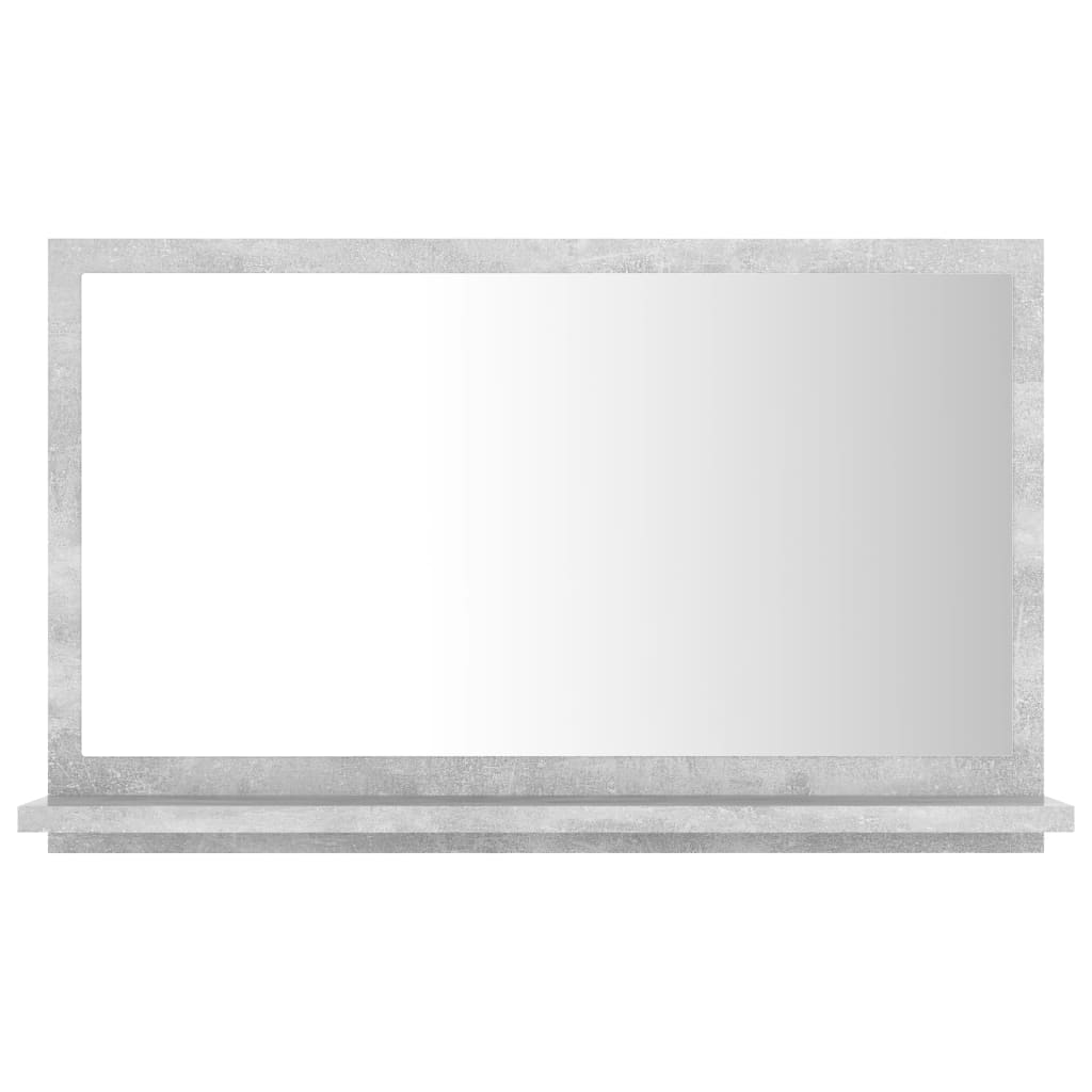 vidaXL Lustro łazienkowe, szarość betonu 60x10,5x37 cm