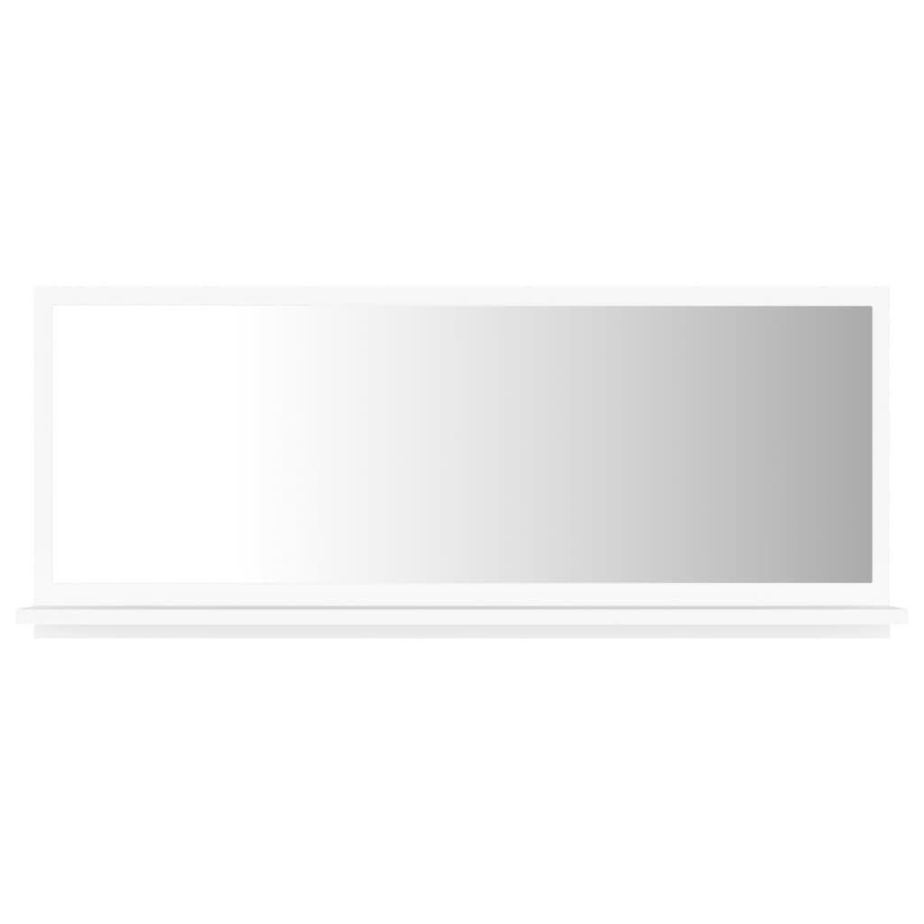 vidaXL Lustro łazienkowe, białe 90x10,5x37 cm, materiał drewnopochodny