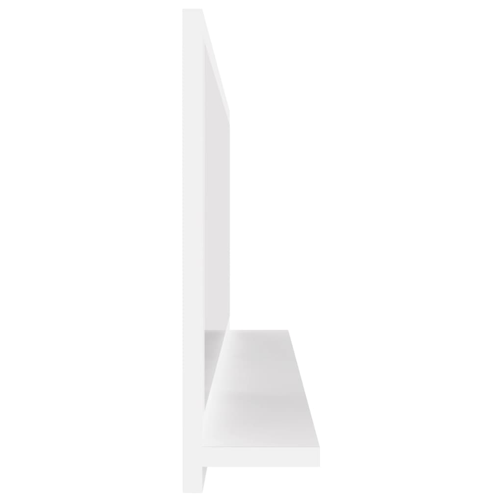 vidaXL Lustro łazienkowe, białe 90x10,5x37 cm, materiał drewnopochodny