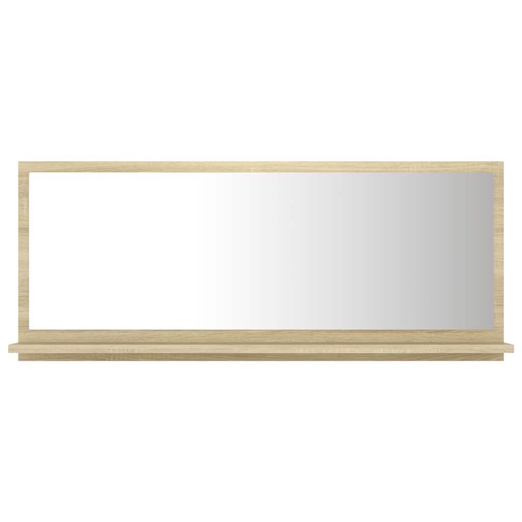 vidaXL Lustro łazienkowe, dąb sonoma, 90x10,5x37 cm