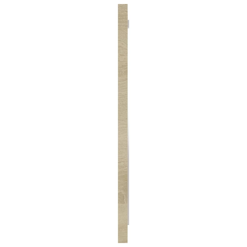 vidaXL Lustro łazienkowe, dąb sonoma, 40x1,5x37 cm, płyta wiórowa