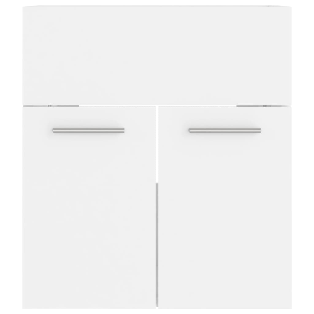 vidaXL Szafka pod umywalkę biała 41x38,5x46 cm materiał drewnopochodny