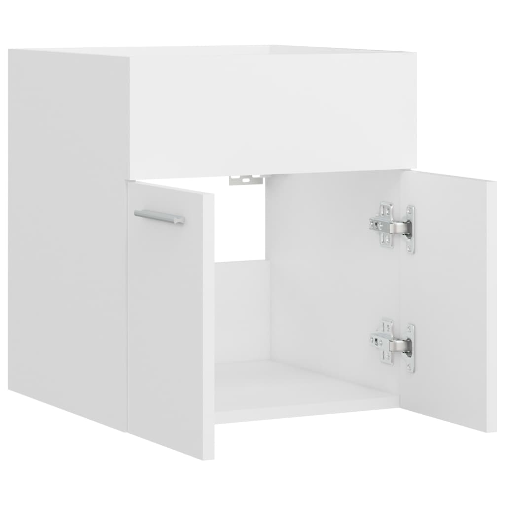 vidaXL Szafka pod umywalkę biała 41x38,5x46 cm materiał drewnopochodny
