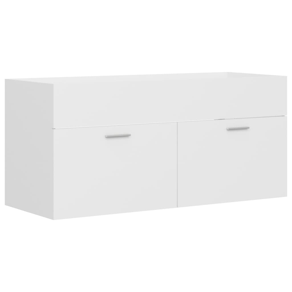 vidaXL Szafka pod umywalkę, biała, 100x38,5x46 cm