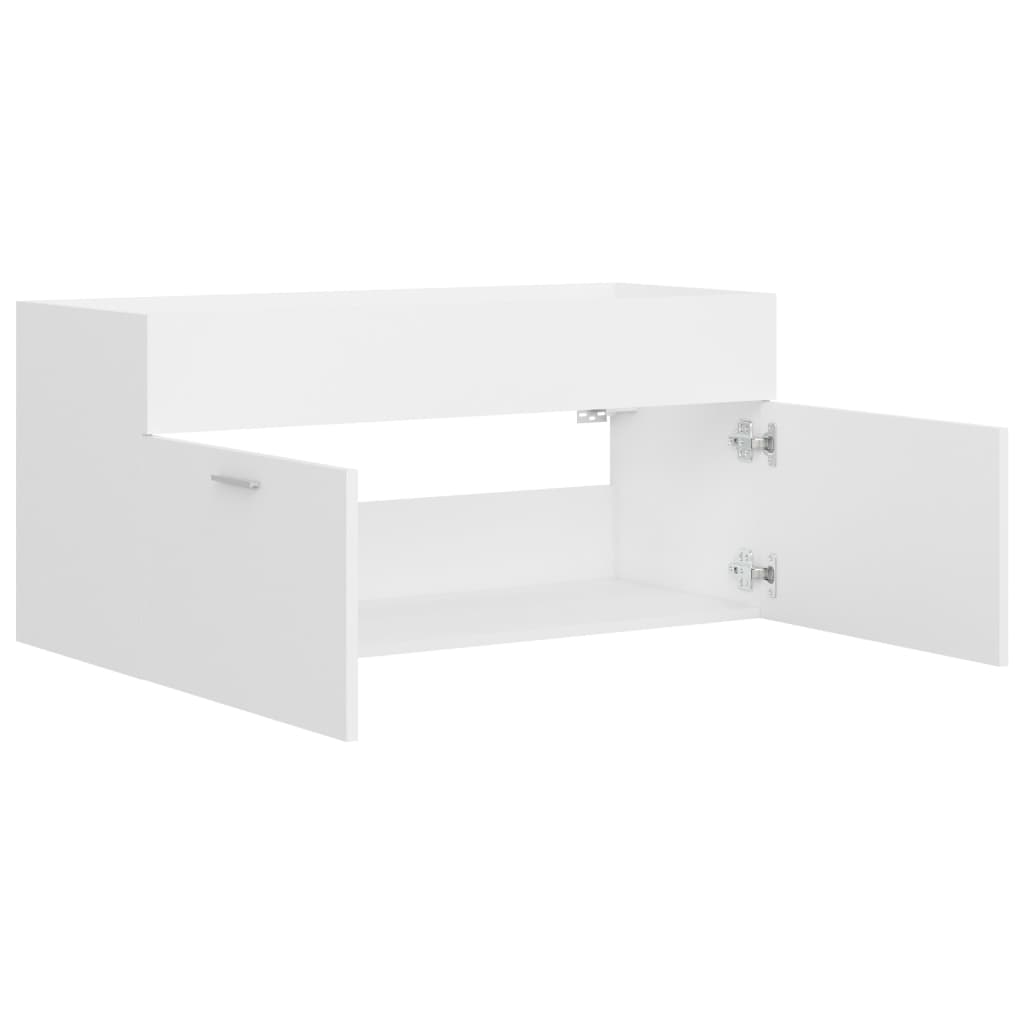vidaXL Szafka pod umywalkę, biała, 100x38,5x46 cm