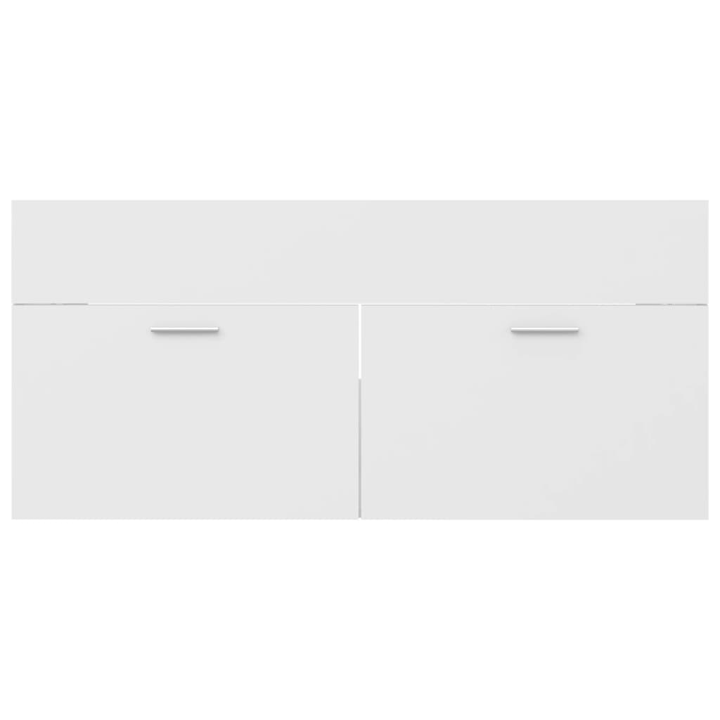 vidaXL Szafka pod umywalkę, biała, 100x38,5x46 cm