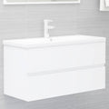 vidaXL Szafka pod umywalkę, biała, 90x38,5x45 cm