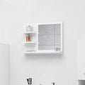 vidaXL Lustro łazienkowe, białe 60x10,5x45 cm, materiał drewnopochodny