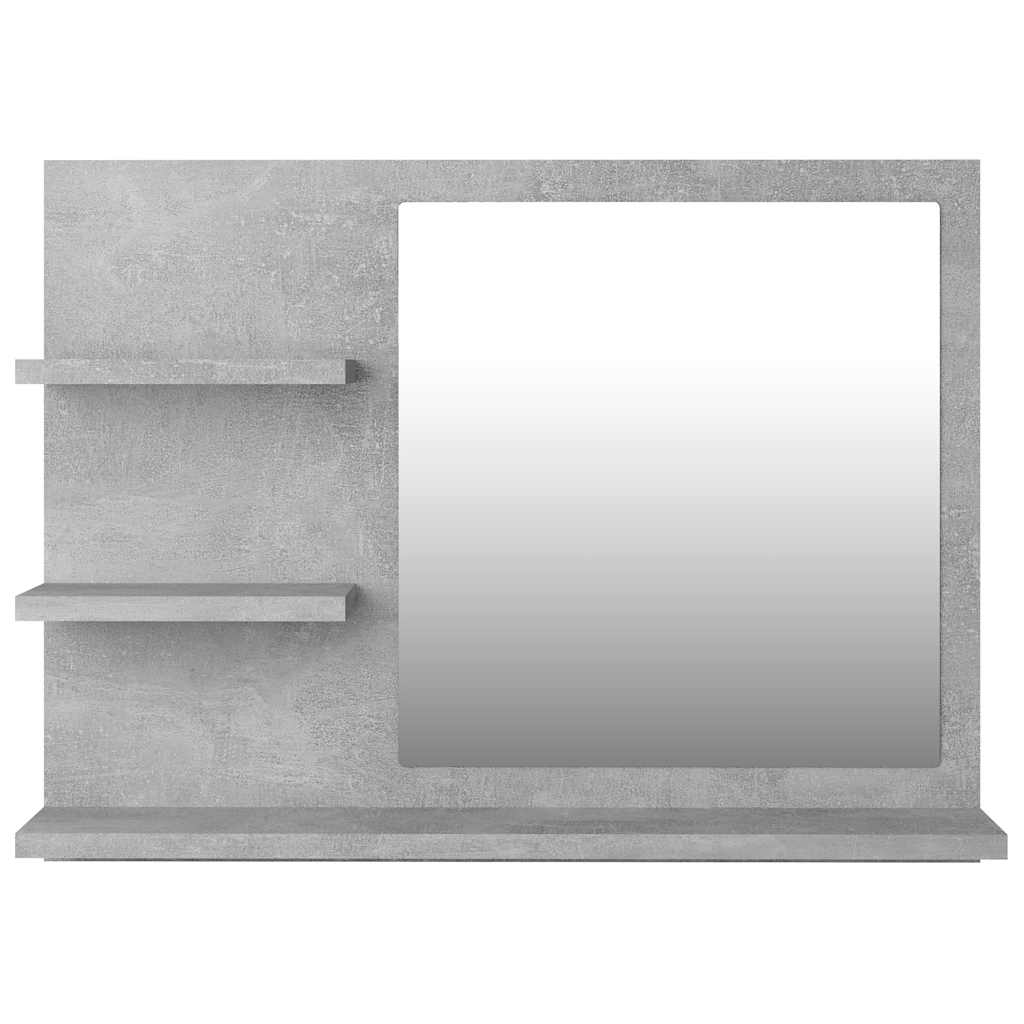vidaXL Lustro łazienkowe, szarość betonu 60x10,5x45 cm