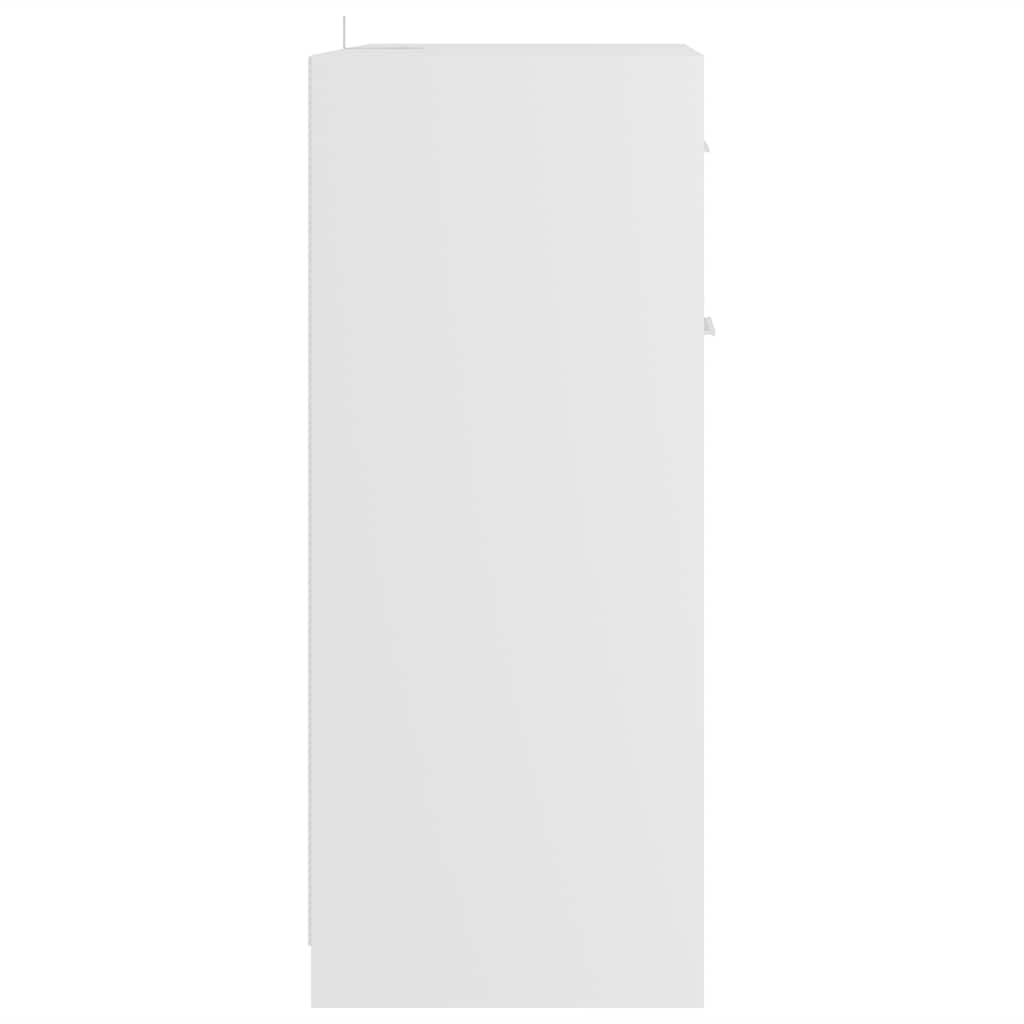 vidaXL Szafka łazienkowa, biała, 60x33x80 cm, materiał drewnopochodny