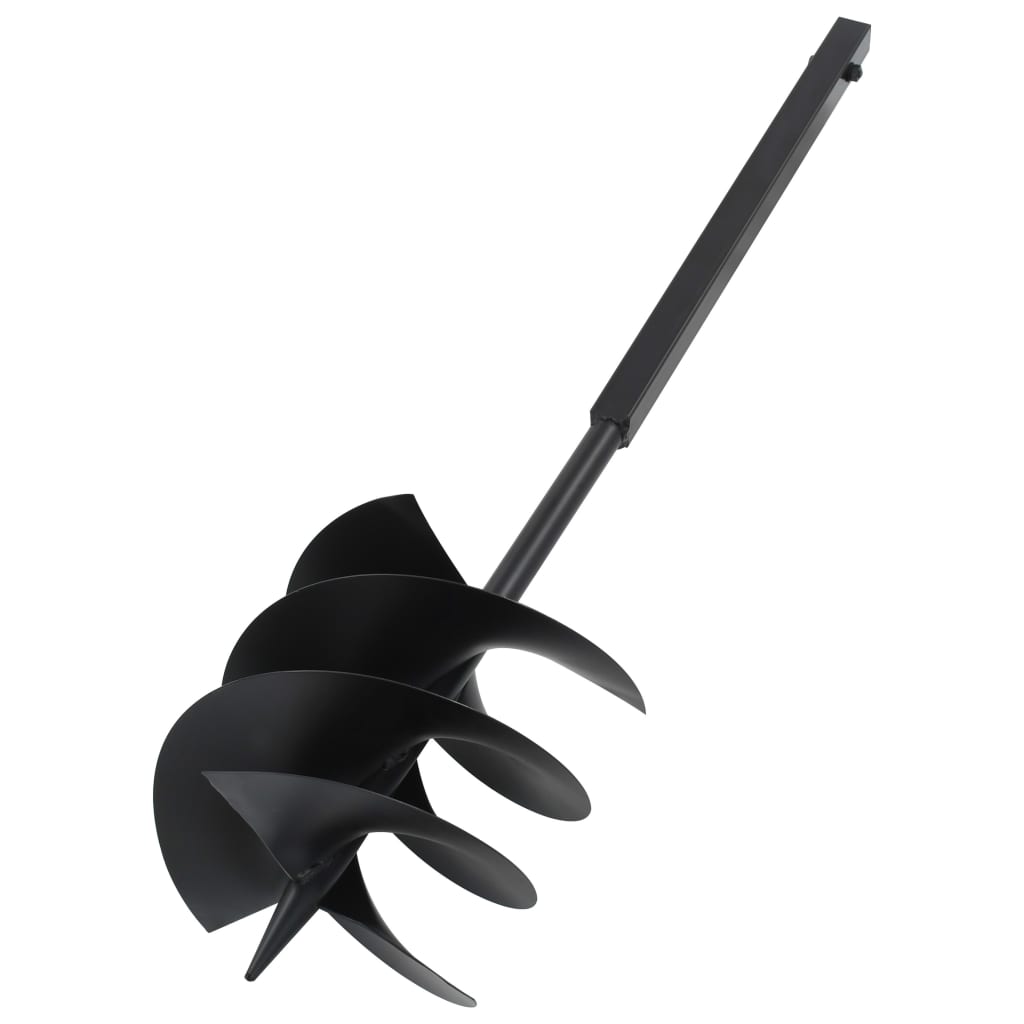 vidaXL Świder glebowy z uchwytem, 250 mm, przedłużany, 4 m, stal