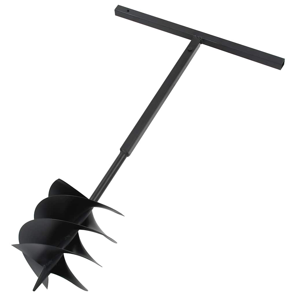 vidaXL Świder glebowy z uchwytem, 250 mm, przedłużany, 12 m, stal