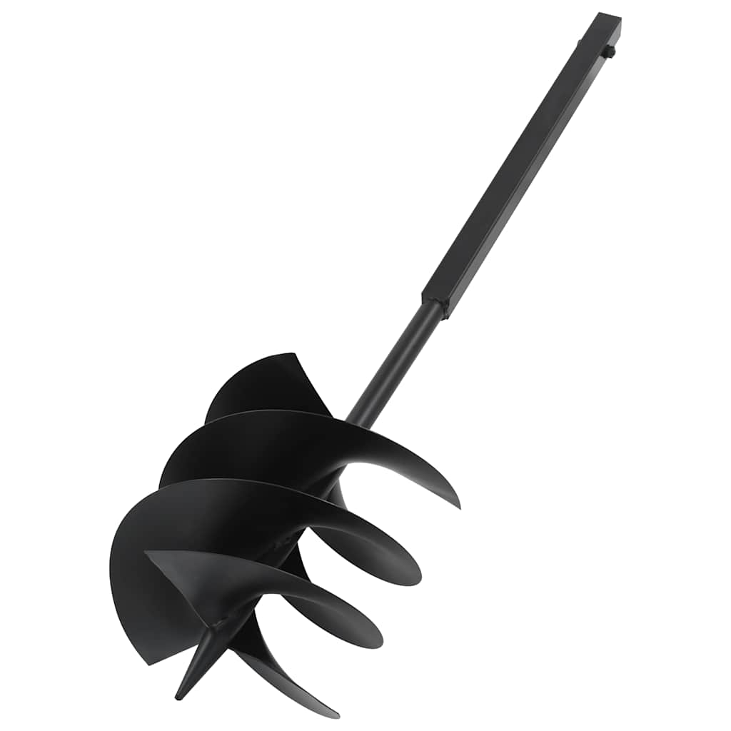vidaXL Świder glebowy z uchwytem, 250 mm, przedłużany, 12 m, stal