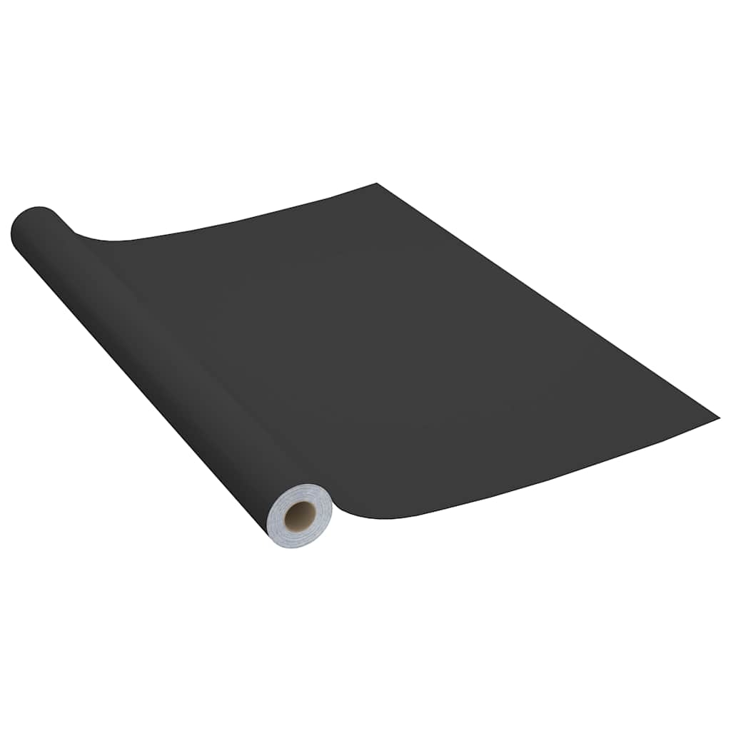 vidaXL Okleiny meblowe samoprzylepne, 2 szt., czarne, 500x90 cm, PVC