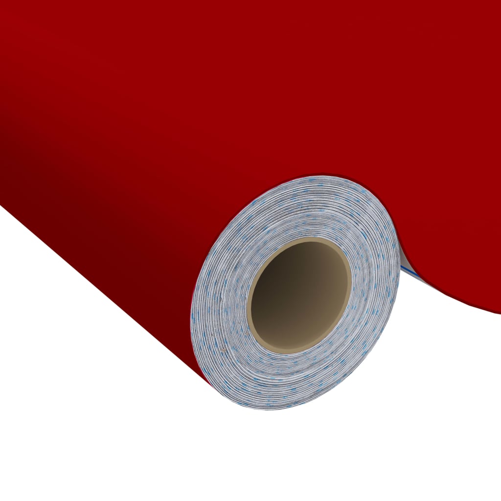 vidaXL Okleiny meblowe samoprzylepne, 2 szt., czerwone, 500x90 cm, PVC