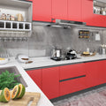 vidaXL Okleiny meblowe samoprzylepne, 2 szt., czerwone, 500x90 cm, PVC