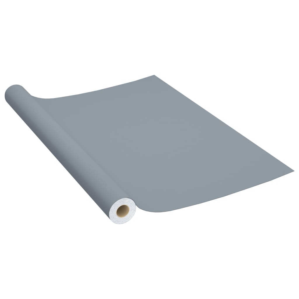 vidaXL Okleiny meblowe samoprzylepne, 2 szt., szare, 500x90 cm, PVC