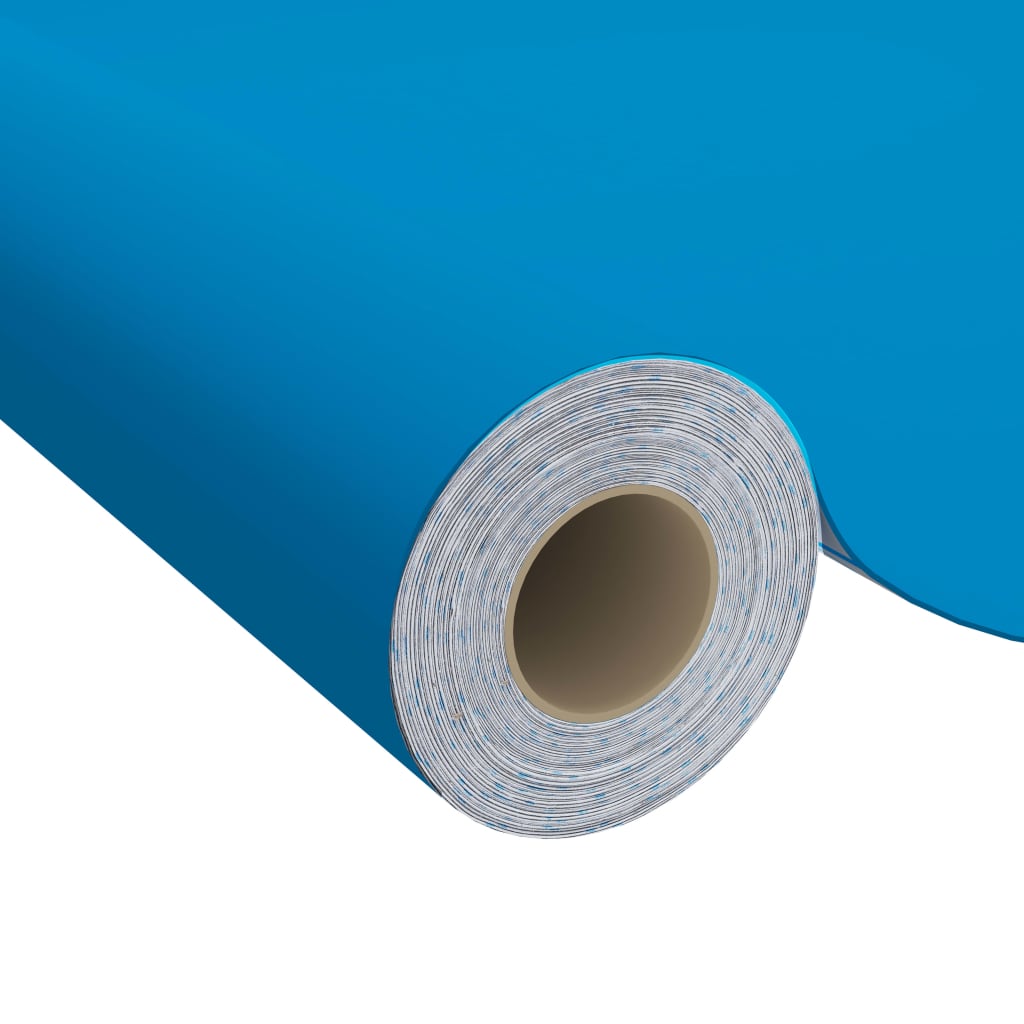 vidaXL Okleiny meblowe samoprzylepne, 2 szt., lazurowe, 500x90 cm, PVC