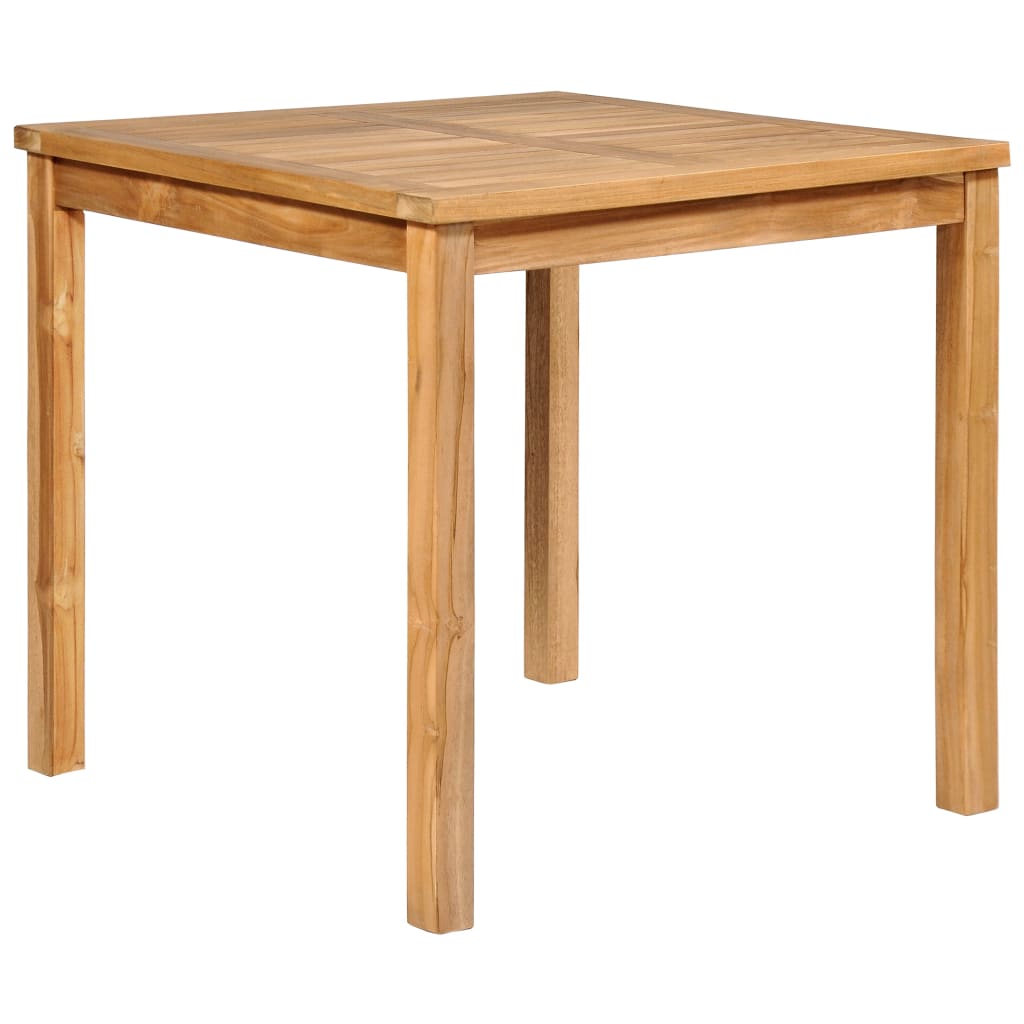 vidaXL 5-częściowy zestaw obiadowy do ogrodu, 80x80 cm, lite drewno tekowe