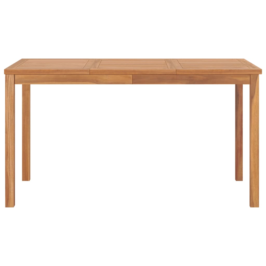 vidaXL 5-częściowy zestaw obiadowy do ogrodu, 140x80 cm, lite drewno tekowe