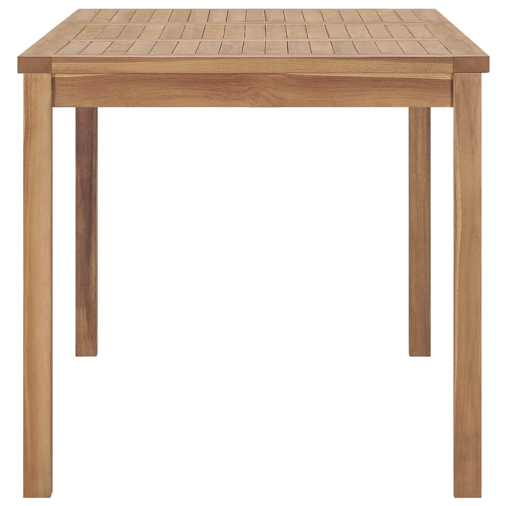 vidaXL 7-częściowy zestaw obiadowy do ogrodu, 140x80 cm, lite drewno tekowe