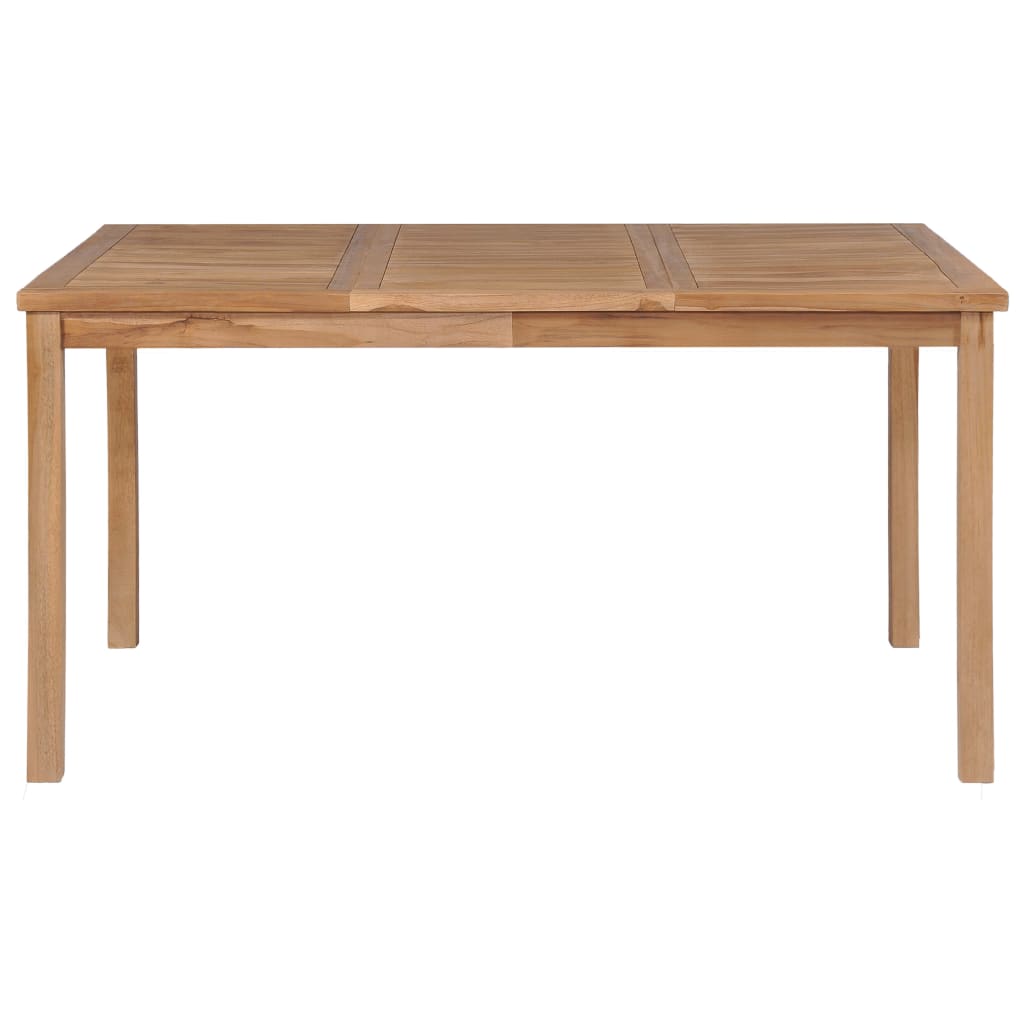 vidaXL 7-częściowy zestaw obiadowy do ogrodu, 150x90 cm, lite drewno tekowe