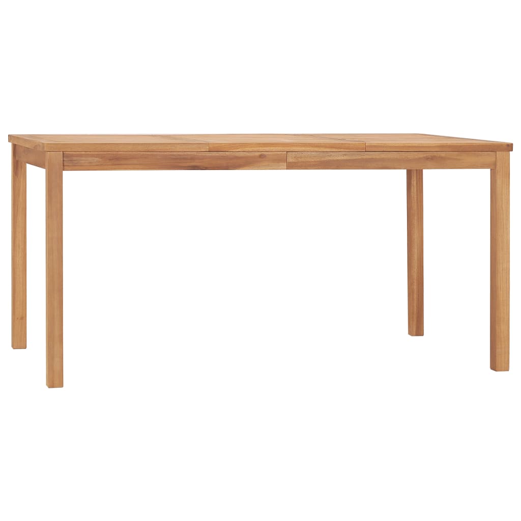 vidaXL 7-częściowy zestaw obiadowy do ogrodu, 160x80 cm, lite drewno tekowe