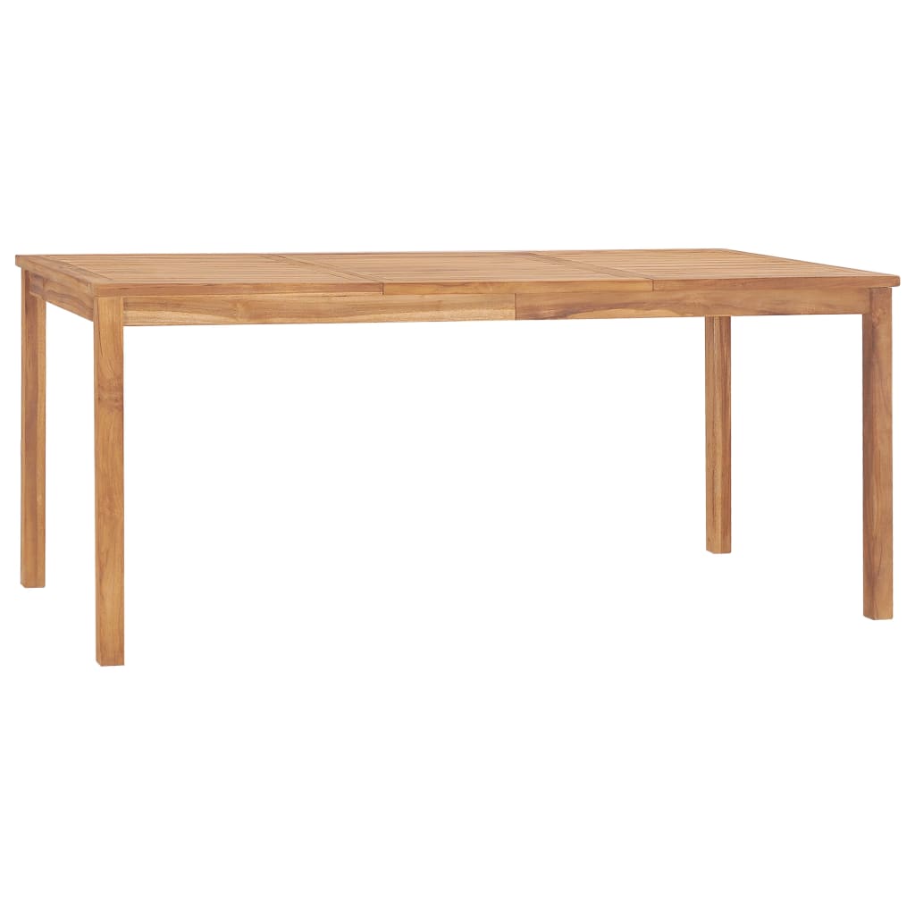 vidaXL 7-częściowy zestaw obiadowy do ogrodu, 180x90 cm, lite drewno tekowe