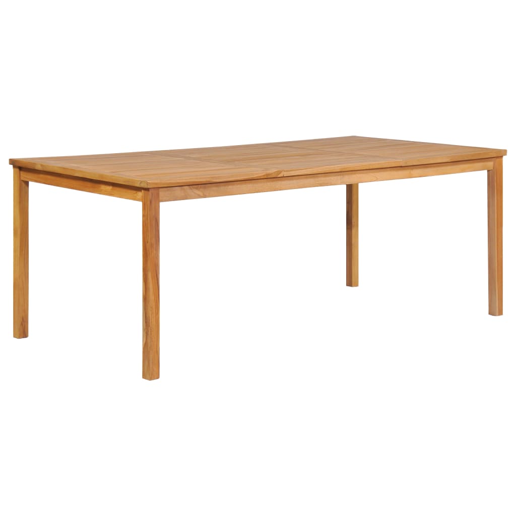 vidaXL 9-częściowy zestaw obiadowy do ogrodu, 200x100 cm, lite drewno tekowe
