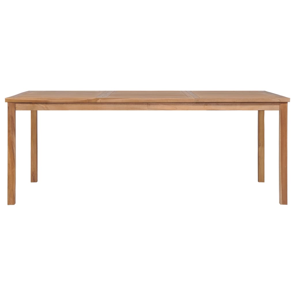 vidaXL 7-częściowy zestaw obiadowy do ogrodu, 200x100 cm, lite drewno tekowe