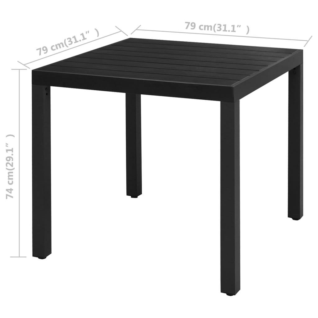 vidaXL 5-częściowy zestaw mebli ogrodowych rattan PVC, czarny