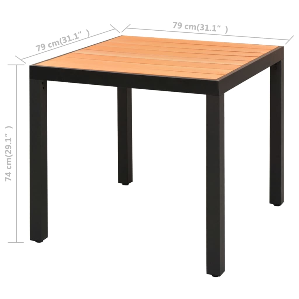 vidaXL 3-częściowy zestaw mebli ogrodowych, rattan PVC, czarno-brązowy