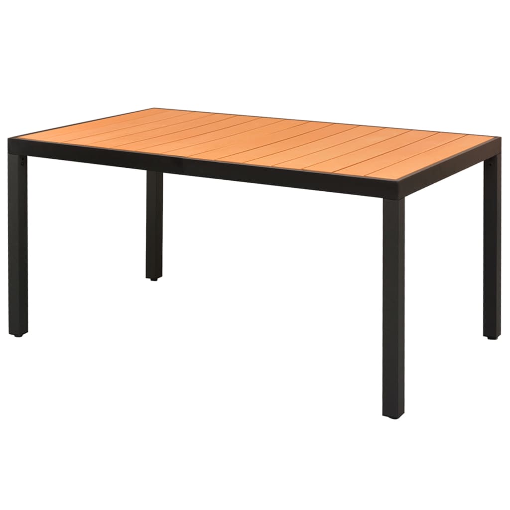 vidaXL 5-częściowy zestaw mebli ogrodowych, rattan PVC, czarno-brązowy