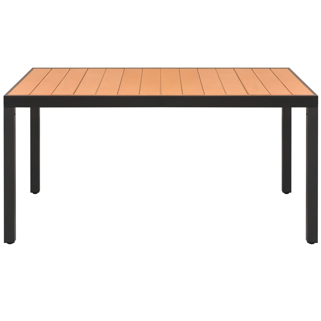 vidaXL 5-częściowy zestaw mebli ogrodowych, rattan PVC, czarno-brązowy