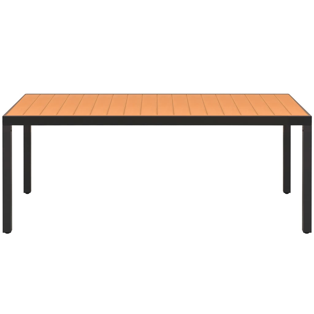 vidaXL 9-częściowy zestaw mebli ogrodowych, rattan PVC, czarno-brązowy