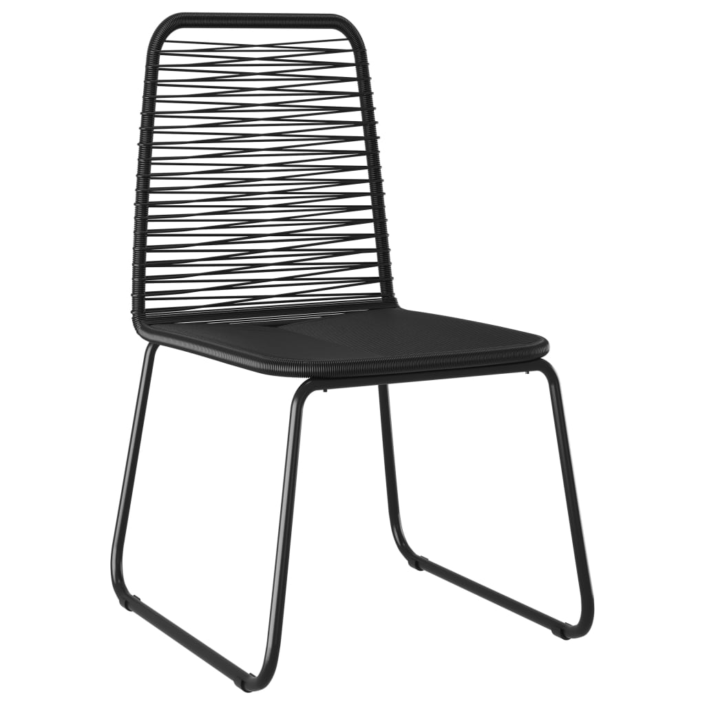 vidaXL 9-częściowy zestaw mebli ogrodowych, rattan PVC, czarno-brązowy