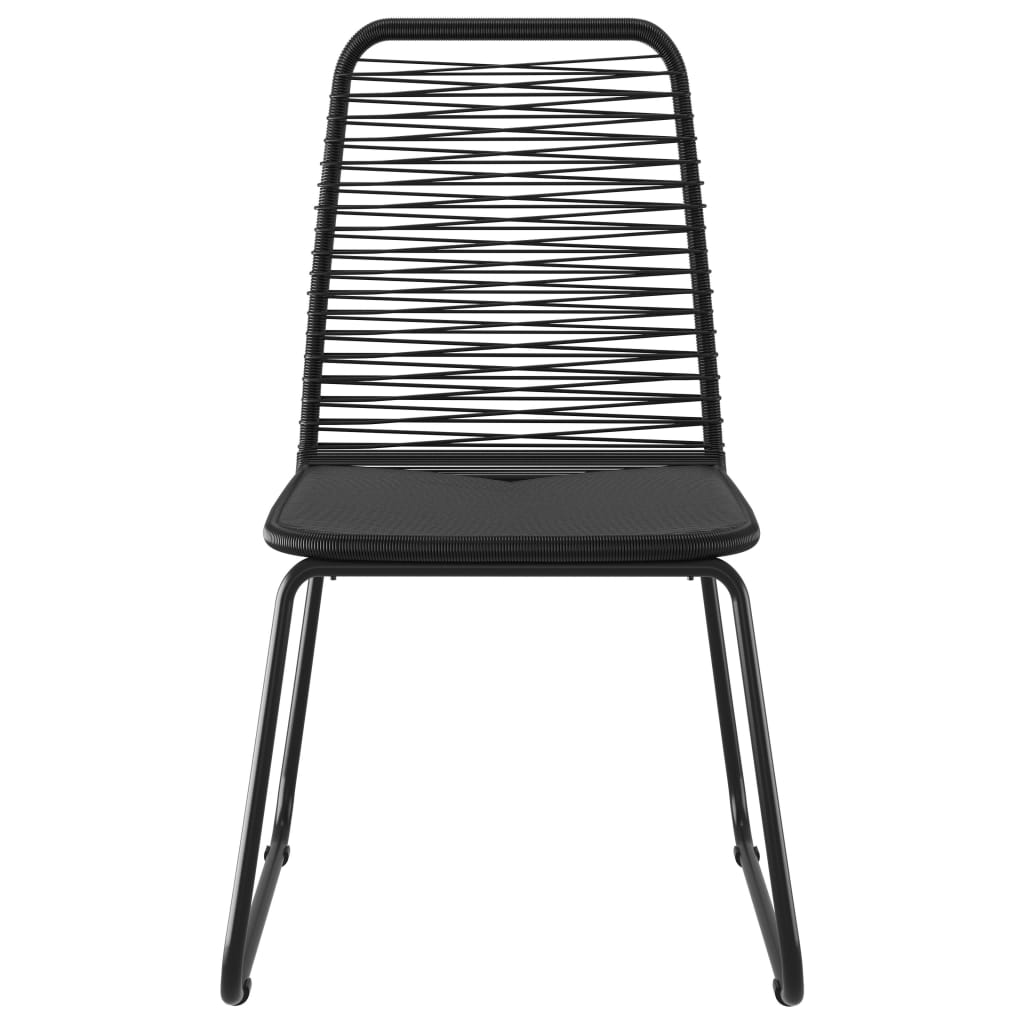 vidaXL 9-częściowy zestaw mebli ogrodowych, rattan PVC, czarno-brązowy