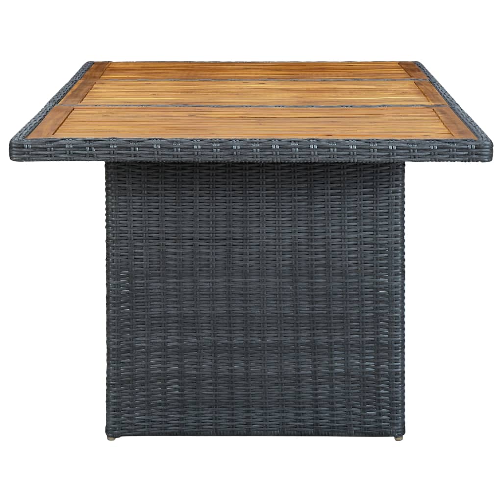 vidaXL 7-cz. zestaw mebli ogrodowych, poduszki, rattan PE, ciemnoszary
