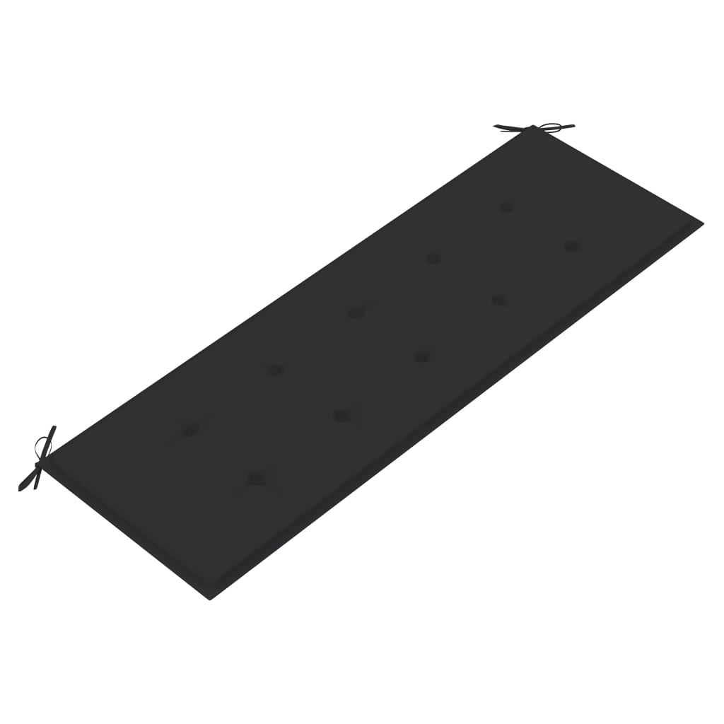 vidaXL 3-os. ławka ogrodowa z poduszką, 150 cm, lity eukaliptus