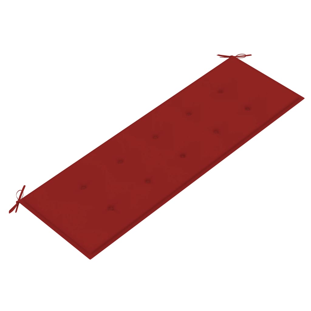 vidaXL 3-os. ławka ogrodowa z poduszką, 150 cm, lity eukaliptus