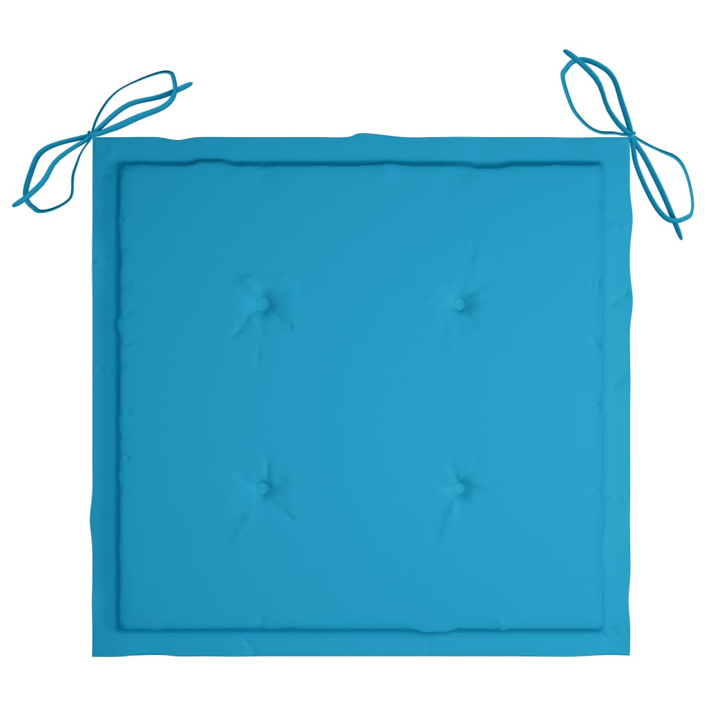 vidaXL Krzesła ogrodowe z poduszkami, 2 szt., szare, akacjowe