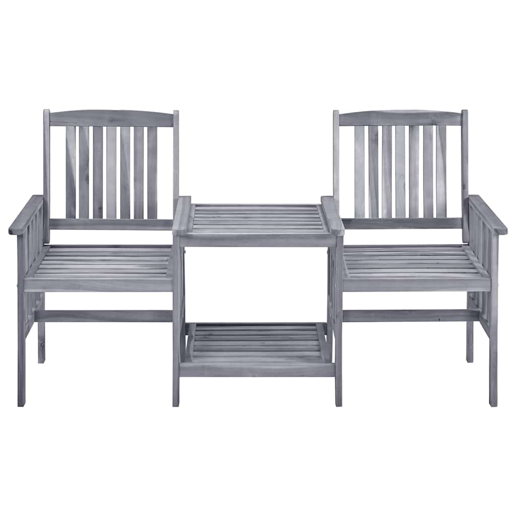 vidaXL Krzesła ogrodowe ze stolikiem i poduszkami, drewno akacjowe